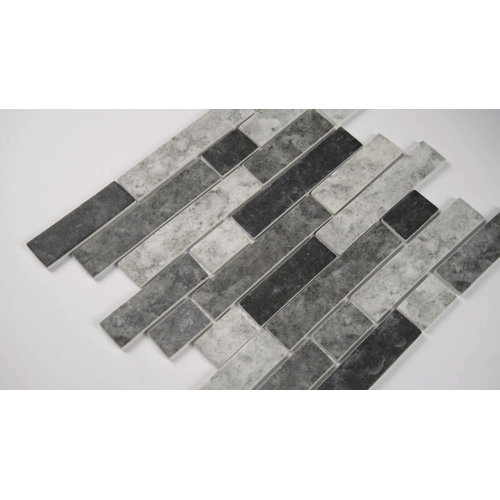 MSI Urban Tapestry Interlocking Random Sized Glass Mosaic Tile Wayfair